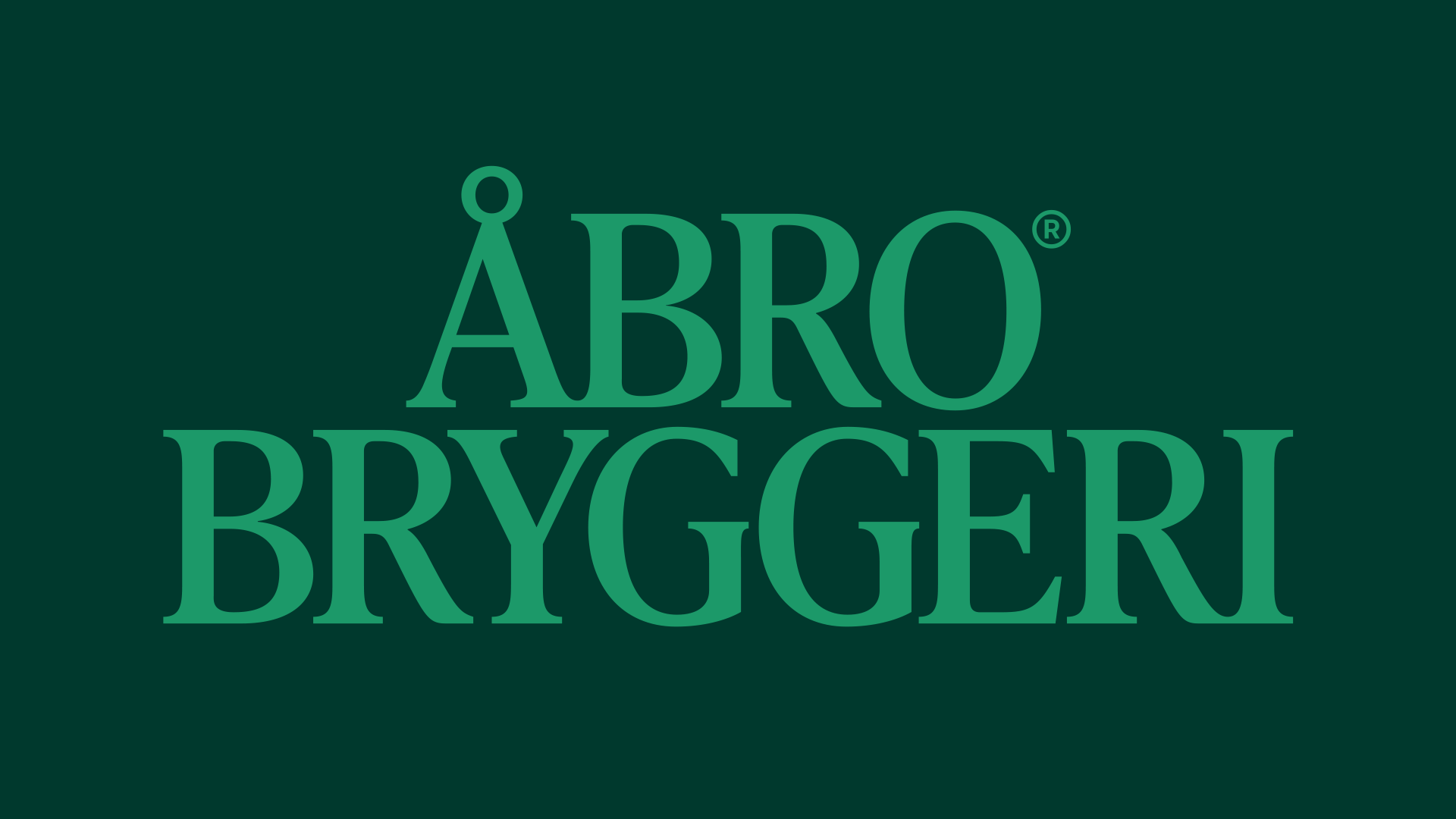 Åbro Bryggeri Logotyp Smaragdgrön